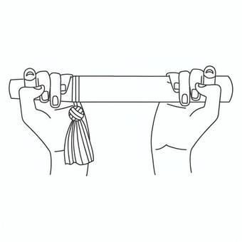 小刀を持つ 手,指,小刀,握る,片手,手元,道具,刃物,作業,装飾のイラスト素材