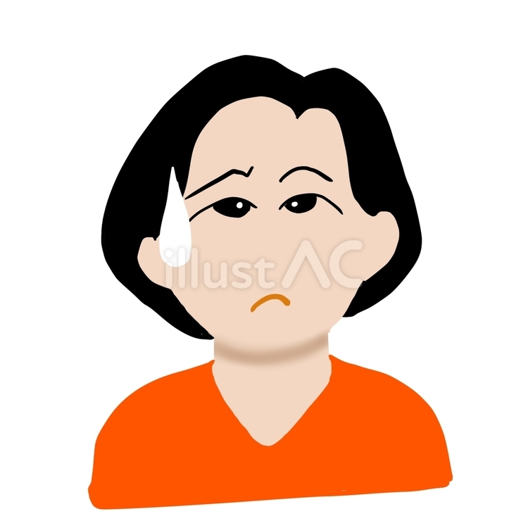 顔の表情 女,女性,母のイラスト素材