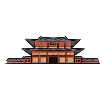 昌徳宮 韓国,文化遺産,世界遺産,手書き,遺産のイラスト素材