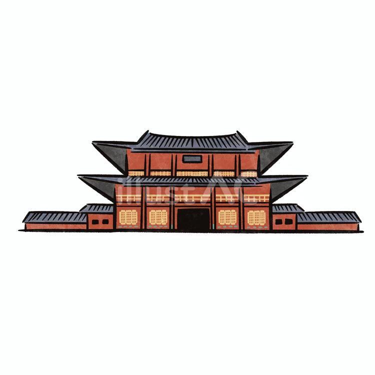 昌徳宮 韓国,文化遺産,世界遺産のイラスト素材