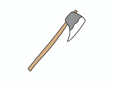 斧のイラスト 斧,きこり,武器,ファンタジー,trpg,まき割りのイラスト素材