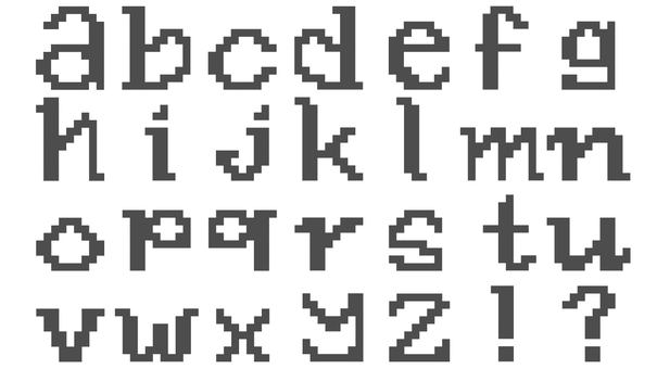 ドットデザインのアルファベット小文字 アルファベット,小文字,ドット,英語,デジタル,文字,びっくり,はてな,マーク,黒色のイラスト素材