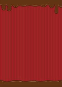 チョコレートとストライプ柄の背景素材06 チョコレートとストライプ柄の背景素材06 バレンタイン,背景,フレーム,チョコレート,チョコ,バレンタインデー,溶けた,パターン,手描き,おしゃれのイラスト素材