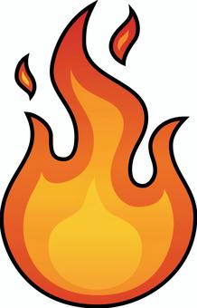 シンプルな炎 シンプルな炎 炎,ファイアー,火,火事,メラメラ,キャンプ,熱いのイラスト素材