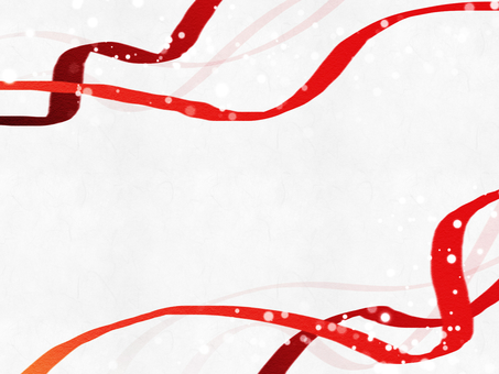 赤いリボンの背景 赤いリボンの背景 赤,リボン,背景,フレーム,紙,手書き,水彩,雪,テンプレート,シンプルのイラスト素材