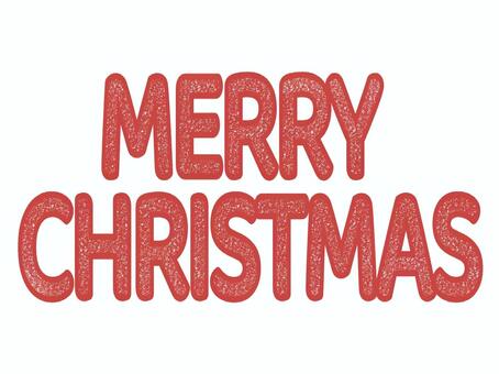 メリークリスマスの文字〜全ざらざら〜 メリークリスマス,merrychristmas,クリスマス,文字,ざらざら感,透過,冬,赤,12月25日,12月24日のイラスト素材