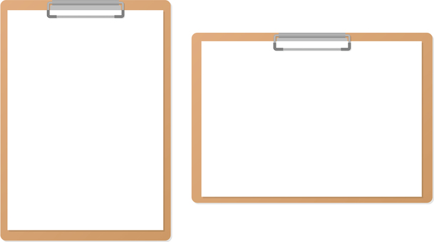 クリップボード縦横セット クリップボード縦横セット クリップボード,縦型,横型,メモ帳,チェックリスト,アンケート,用紙,書類,ビジネス,オフィスのイラスト素材