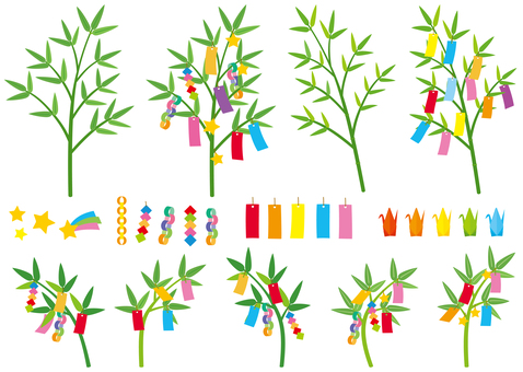 Illustration, tanabata, tanabata decoration, star festival, 