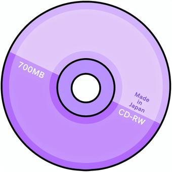 CD-RW 記録メディア,ストレージ,cd,cd-rw,ディスク,円形,紫色,蛍光色,デフォルメ,背景透過のイラスト素材