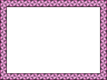 風車模様の額縁フレ−ム　ピンク 風車模様,額縁,フレ−ム,ポストカード,メッセージカード,飾り枠,あしらい,背景なし,ピンク,ザラザラのイラスト素材