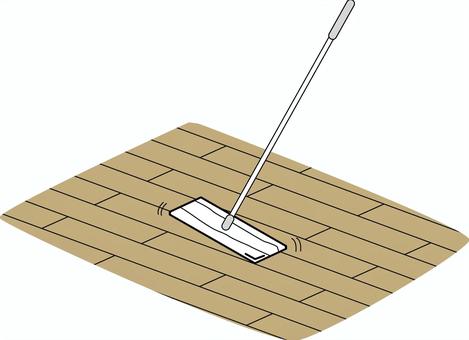 床掃除フローリング　 床掃除,シート,フローリング,フロア,道具,拭く,室内,シンプル,線画のイラスト素材