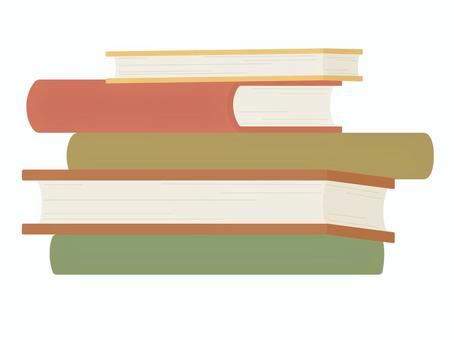 積み重なった本　秋色2 本,積み,積む,重ねる,重なる,積み上げ,読書,読書の秋,秋,秋色のイラスト素材