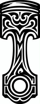 トライバル柄のピストン トライバル柄のピストン タトゥー,トライバル,ピストン,エンジン,車,工具のイラスト素材