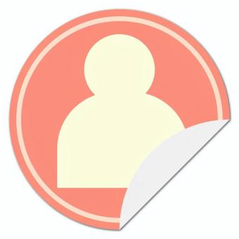 人物、SNSアイコン sns,人物,上半身,シルエット,アイコン,マークのイラスト素材