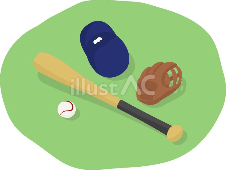 Free Vectors | Baseball equipment illustration without lines