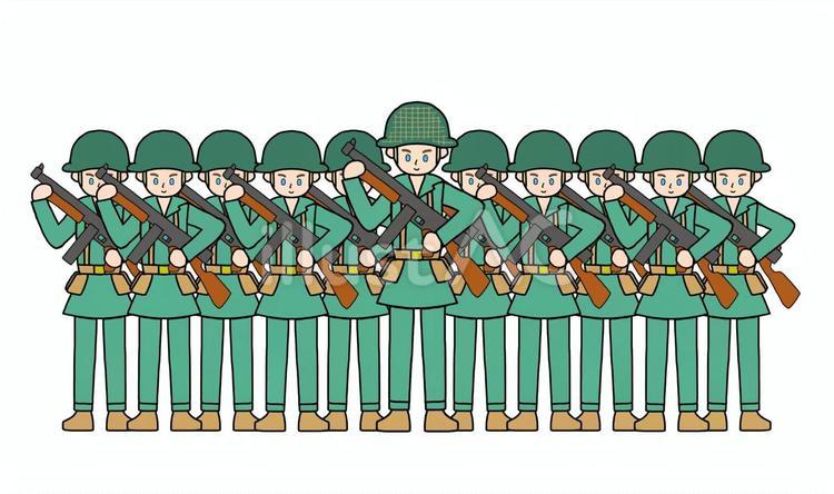 アメリカ軍の部隊 米兵,米軍,アメリカ兵のイラスト素材