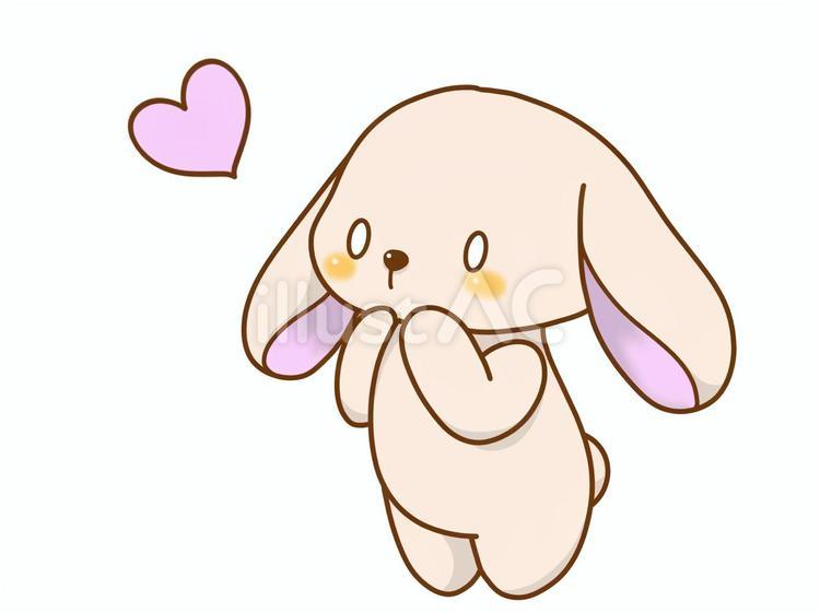 照れ照れうさぎ うさぎ,動物,照れのイラスト素材