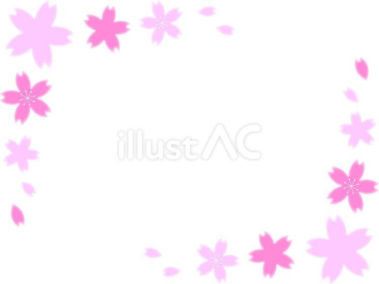さくらフレーム 桜,花,植物のイラスト素材