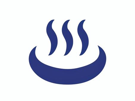 シンプルな温泉マーク(青) シンプルな温泉マーク(青) 温泉,温泉マーク,温泉街,アイコン,シルエット,銭湯,男湯,女湯,マーク,透過のイラスト素材