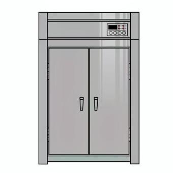 業務用食器乾燥庫 食器乾燥庫,調理器具乾燥庫,厨房機器,飲食店,レストラン,厨房,給食,給食センター,機械,設備のイラスト素材