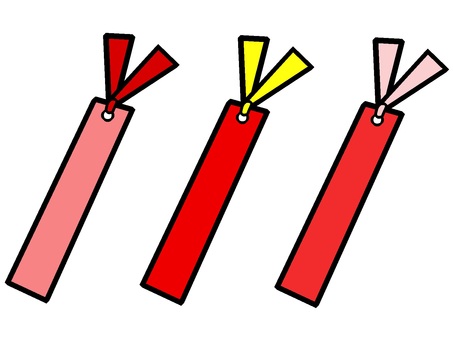 栞のセットアイコン『赤』 栞のセットアイコン『赤』 栞,本,挟む,頁,目印,モチーフ,カラー,挿絵,素材,アイコンのイラスト素材