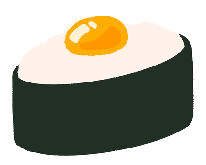 寿司(山芋うずら軍艦) 寿司(山芋うずら軍艦) 山芋,うずら,卵,寿司,軍艦,海苔,食べ物,和食,日本食のイラスト素材