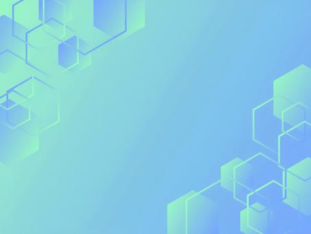 六角形テクノロジー系グラデ背景 水色 背景,六角形,グラデーション,幾何学,フレーム,水色,青,爽やか,未来的,モダンのイラスト素材