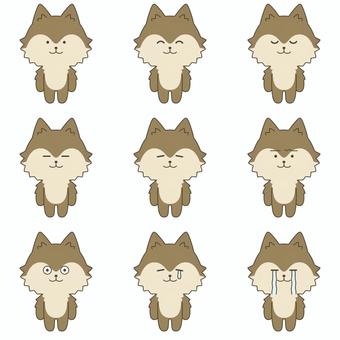 Illustration, wolf, surrealism, tiny, 