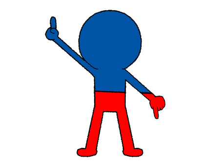 上下を指さすシルエット シルエット,指差し,上,下,リアクション,pop調,手描き,挿絵,ワンポイント,素材のイラスト素材