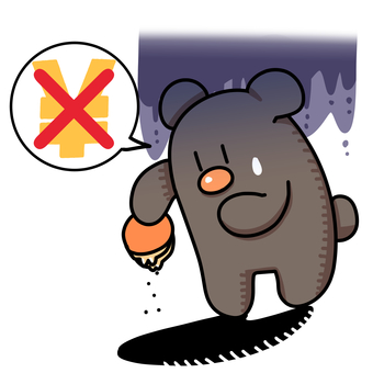 金欠の動物 金欠の動物 動物,お金,財布,節約,貧乏のイラスト素材