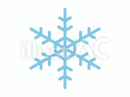 雪の結晶 水色