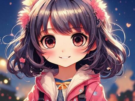 目が印象的な女のコ