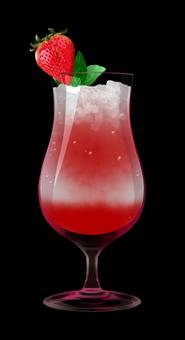 イチゴのカクテル カクテル,イチゴ,ストロベリー,赤,酒,アルコールのイラスト素材