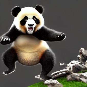 panda, panda, panda, kung fu, china,