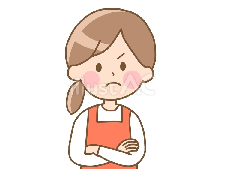 怒る　女性 怒り,怒る,激怒のイラスト素材