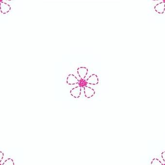 花の刺繍風シームレスパターン 刺繍,線画,パターン,模様,シームレス,繰り返し,リピート,花,フラワー,点線のイラスト素材