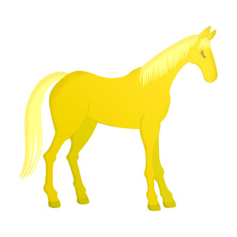 馬(アハルテケ) アハルテケ,黄金,馬,輝く,毛並みのイラスト素材