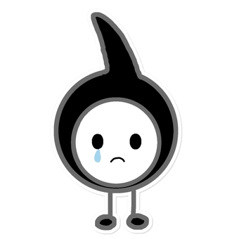 泣いている毛根くん 毛根,かわいい,毛,キャラクター,男の子,泣き顔のイラスト素材