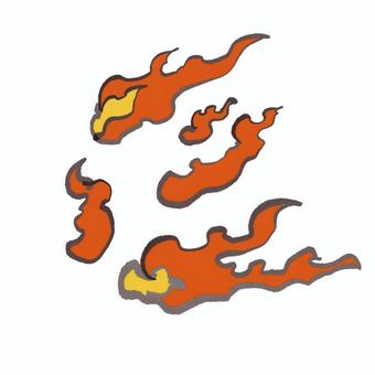 メラメラ(炎) メラメラ(炎) 炎,火,エフェクト,メラメラ,コミックのイラスト素材
