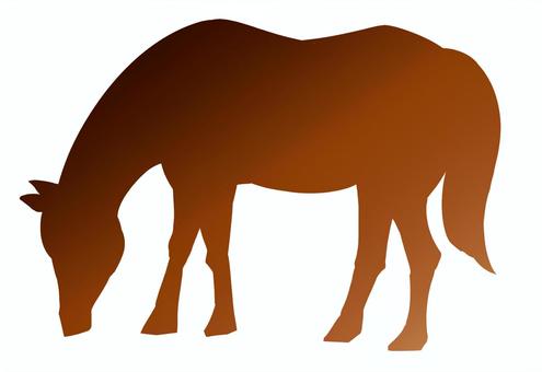年賀状に使える馬のシルエット【干支】 馬,午,干支,馬シルエット,アイコン,午年,グラデーション,年賀状,年賀状素材,動物のイラスト素材