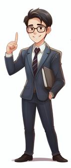 businessman pointing, , JPG