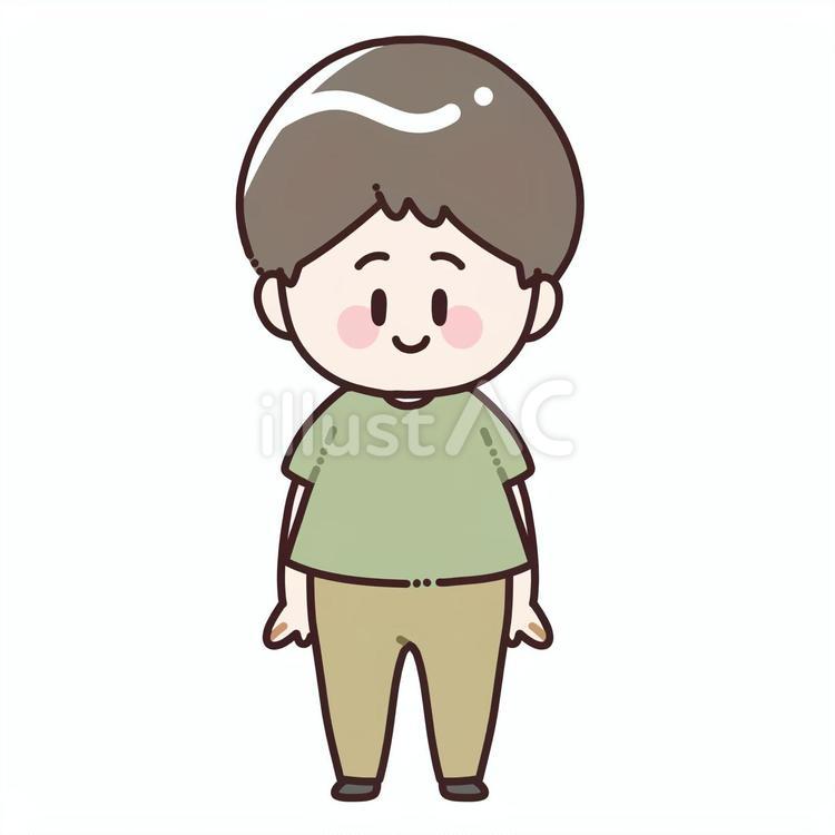 笑う男性のイラスト 男性,男,男の子のイラスト素材