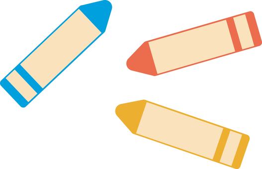 カラフルなクレヨンセット クレヨン,クレパス,お絵かき,筆記具,落書き,アート,塗り絵,文具,筆記用具,画材のイラスト素材