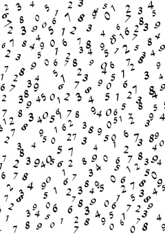 数字A4 数字,文字,カウント,数える,計算,散らばる,背景,a4のイラスト素材