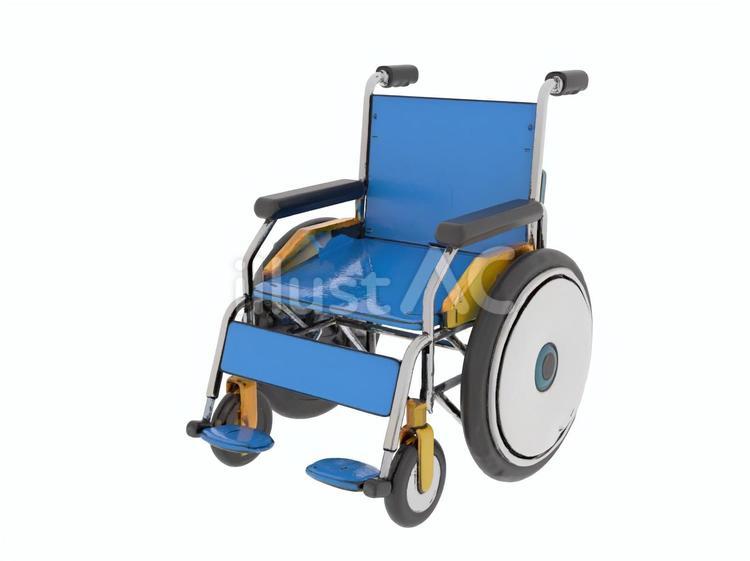 医療介護施設病院診療看護用カラフル車いす 病院,医院,診療所のイラスト素材