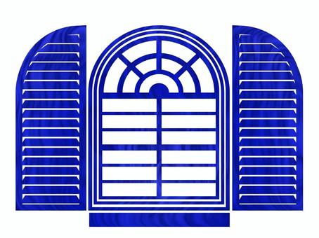 窓04c 窓,雨戸,上げ下げ窓,サッシ枠,西洋式のイラスト素材