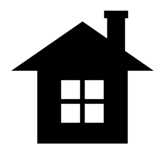 煙突のあるお家のシルエット ピクトグラム,シルエット,家,モノクロ,ユニバーサルデザイン,イメージ,ハウス,建物,建築,屋根のイラスト素材