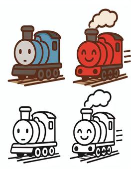 シンプルなかわいい汽車