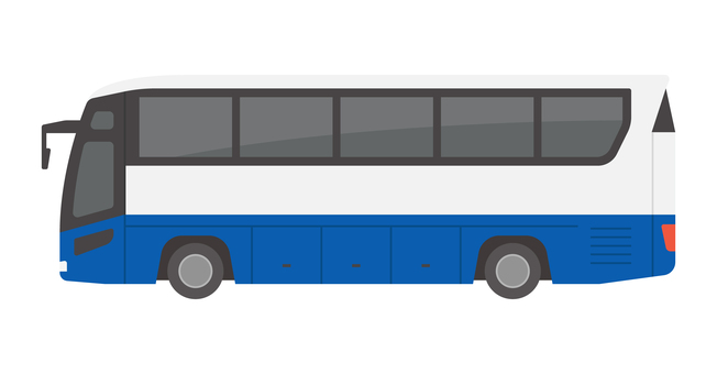 高速バス,自動車 バス,シンプル,フラット,アイコン,自動車,ベクター,乗り物,車,運転,横向きのイラスト素材