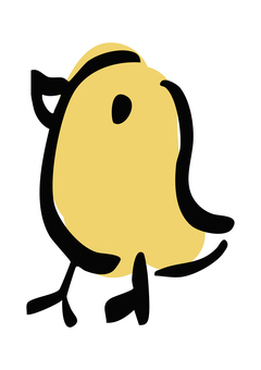 かわいいヒヨコ ヒヨコ,鳥,かわいい,動物,ふわふわ,シンプル,手描き風,キャラクター,もこもこ,マスコットのイラスト素材